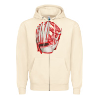 Sandshell Catchers Mitt Fa Element Zipper Hoodie - FaDigitalArtStudio