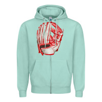 Seafoam Catchers Mitt Fa Element Zipper Hoodie - FaDigitalArtStudio