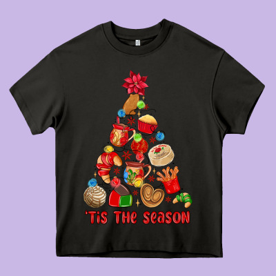 Tis The Season Mexican Christmas Heavy Core Tee Designed By Maliassmallbusiness