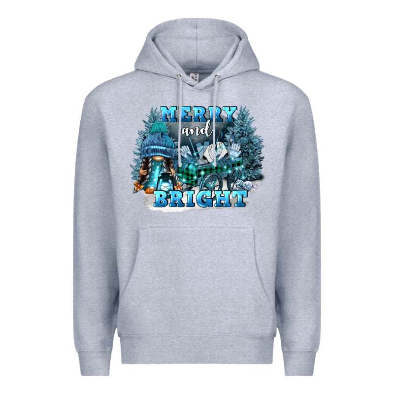 Merry And Bright Premium Hoodie by FaDigitalArtStudio | Teevron