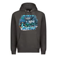 Smoke merry and bright Premium Hoodie - FaDigitalArtStudio