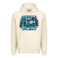 Tofu merry and bright Premium Hoodie - FaDigitalArtStudio