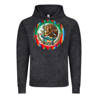 Vintage Black Mexico Coat of Arms Vintage Hoodie - texasbilliewilder