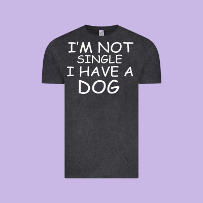 I M Not Single I Have A Dog Vintage Tee Designed By Bettercallsaul
