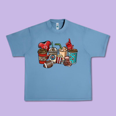 Football Coffee Cups Urban Heavy Tee Designed By Nancycooperartshop