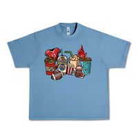 Pebble Blue Football coffee cups Urban Heavy Tee - NancyCooperArtShop