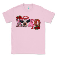 Bubblegum Pink xoxo calf Classic Tee - RanaPortraitStore