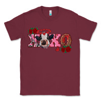 Burgundy xoxo calf Classic Tee - RanaPortraitStore
