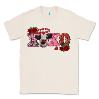Natural xoxo calf Classic Tee - RanaPortraitStore