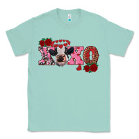 Seafoam xoxo calf Classic Tee - RanaPortraitStore