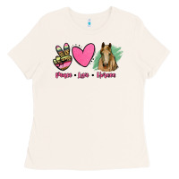 Bone peace love horses Ladies Tee - RanaPortraitStore