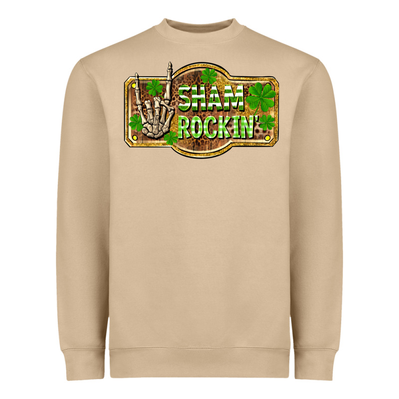 Shamrockin' St. Patrick's Day Heavyweight Sweatshirt by OliviaCreatesArt | Teevron