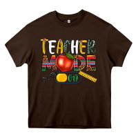 Chocolate Brown teacher mode on Heavy Core Tee - NancyCooperArtShop