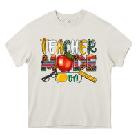 Cream teacher mode on Heavy Core Tee - NancyCooperArtShop