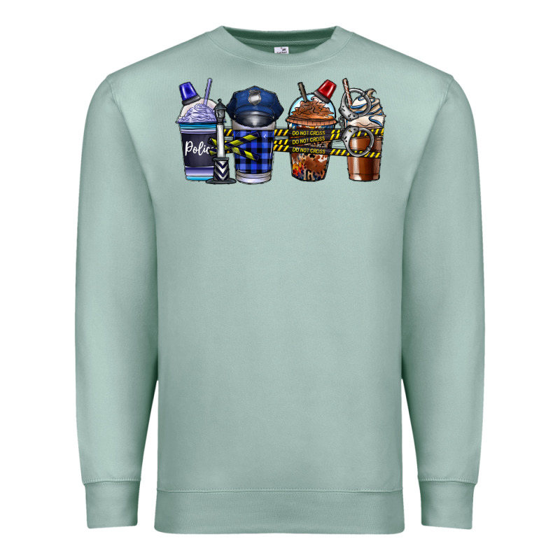 Police Coffee Premium Sweatshirt by CowhideDigitalArt | Teevron