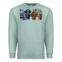 Seafoam Police Coffee Premium Sweatshirt - CowhideDigitalArt
