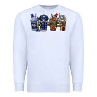 White Police Coffee Premium Sweatshirt - CowhideDigitalArt