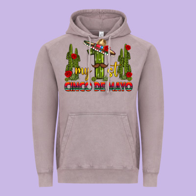 My 1st Cinco De Mayo Vintage Hoodie Designed By Texasbilliewilder