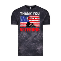 Cloud Black thank you veterans service patriot veteran day american flag t shirt Vintage Tee - maiPhamDesign
