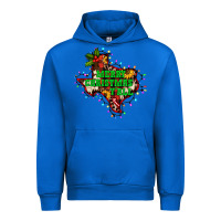 Cobalt merry Christmas y'all Texas map Urban Hoodie - BarkalooDesign
