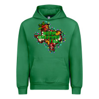 Emerald merry Christmas y'all Texas map Urban Hoodie - BarkalooDesign