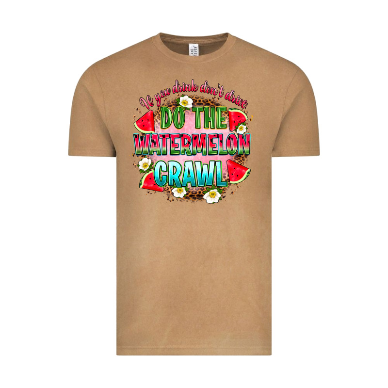 If You Drink Don't Drive Do The Watermelon Crawl Vintage Tee by RanaPortraitStore | Teevron