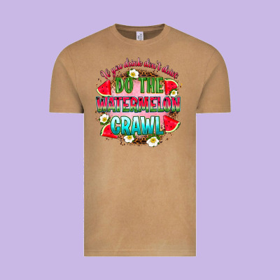 If You Drink Don't Drive Do The Watermelon Crawl Vintage Tee Designed By Ranaportraitstore