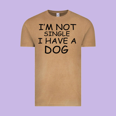 I M Not Single I Have A Dog Vintage Tee Designed By Bettercallsaul