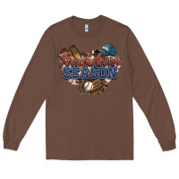 Chestnut Touchdown season Baseball Long Sleeve Tee - HowdyJamesFarm