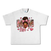 Lunar Rock Afro Messy Bun Mom Life Urban Heavy Tee - texasbilliewilder