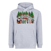 Heather Grey i was made for winter Heavyweight Hoodie - CowhideDigitalArt