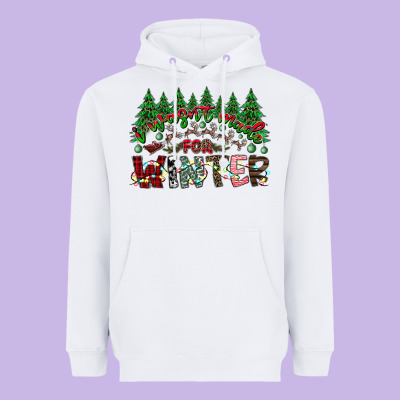 I Was Made For Winter Heavyweight Hoodie Designed By Cowhidedigitalart