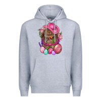 Heather Grey Cowboy Rabbit Easter Premium Hoodie - BundleAndBundleShop