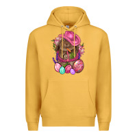 Mustard Cowboy Rabbit Easter Premium Hoodie - BundleAndBundleShop