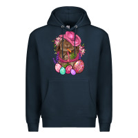 Navy Cowboy Rabbit Easter Premium Hoodie - BundleAndBundleShop