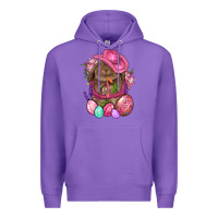 Purple Cowboy Rabbit Easter Premium Hoodie - BundleAndBundleShop