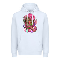 White Cowboy Rabbit Easter Premium Hoodie - BundleAndBundleShop
