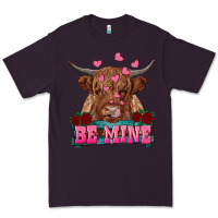 Plum be mine highland cow Premium Tee - RanaPortraitStore