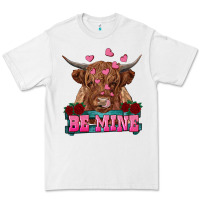 White be mine highland cow Premium Tee - RanaPortraitStore