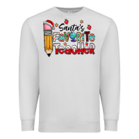 Dove Grey Santa Favorite Teacher Premium Sweatshirt - CowhideDigitalArt