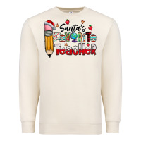 Sandshell Santa Favorite Teacher Premium Sweatshirt - CowhideDigitalArt