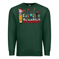 Sports Green Santa Favorite Teacher Premium Sweatshirt - CowhideDigitalArt