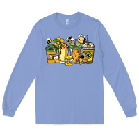 Colony Blue Honey bee coffee cups Long Sleeve Tee - HowdyJamesFarm