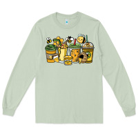 Matcha Honey bee coffee cups Long Sleeve Tee - HowdyJamesFarm