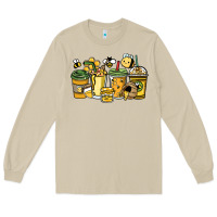 Mushroom Honey bee coffee cups Long Sleeve Tee - HowdyJamesFarm