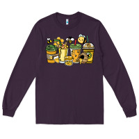 Plum Honey bee coffee cups Long Sleeve Tee - HowdyJamesFarm