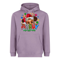 Lavender Merry Christmas Heavyweight Hoodie - CowhideDigitalArt