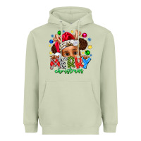 Matcha Merry Christmas Heavyweight Hoodie - CowhideDigitalArt