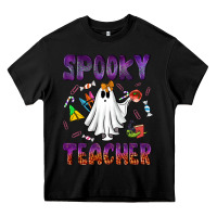 Black spooky teacher Heavy Core Tee - NancyCooperArtShop