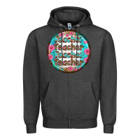 Charcoal Heather teacher vibe earrings Zipper Hoodie - BundleAndBundleShop